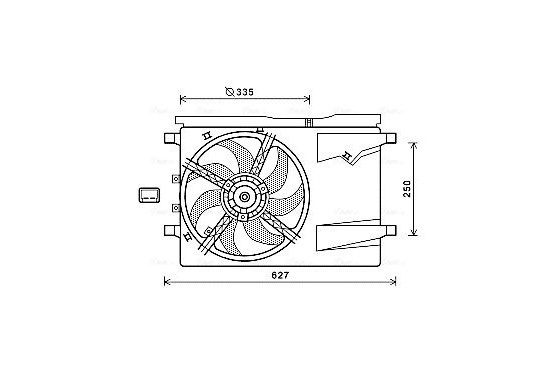 Koelventilator CN7549 Ava Quality Cooling