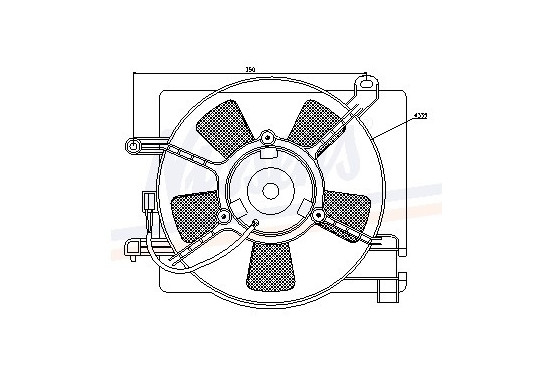 Koelventilator 85347 Nissens