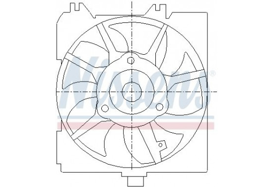 Koelventilator 85455 Nissens