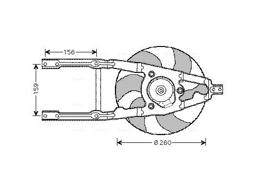 Koelventilator FT7543 Ava Quality Cooling