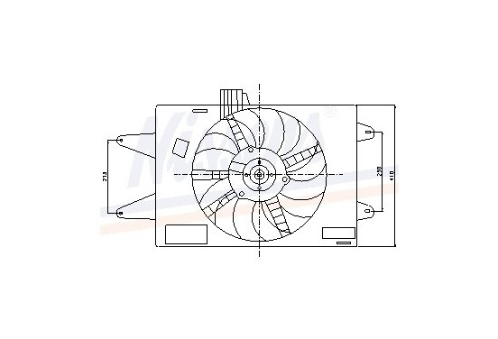 Koelventilator 85129 Nissens