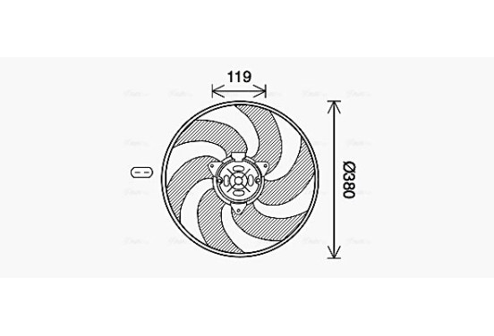 Koelventilator CN7555 Ava Quality Cooling