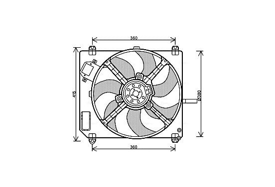 Koelventilator FT7551 Ava Quality Cooling