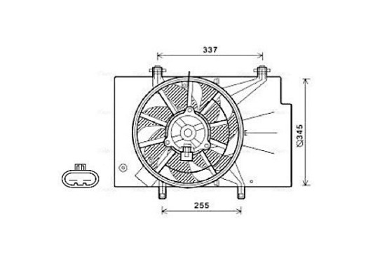 Koelventilator FD7557 Ava Quality Cooling