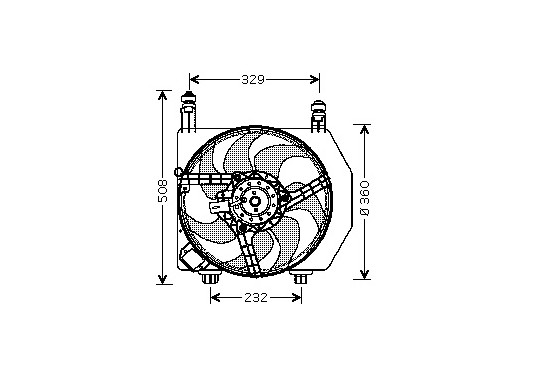 KADER + VENTILATOR  FIESTA vanaf '96 1830748 International Radiators