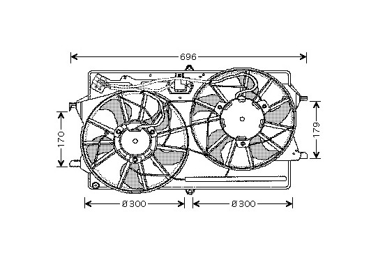 KADER + DUBBELE KOELVENTILATOR 1.6 Automat.       met AIRCO 1858749 International Radiators