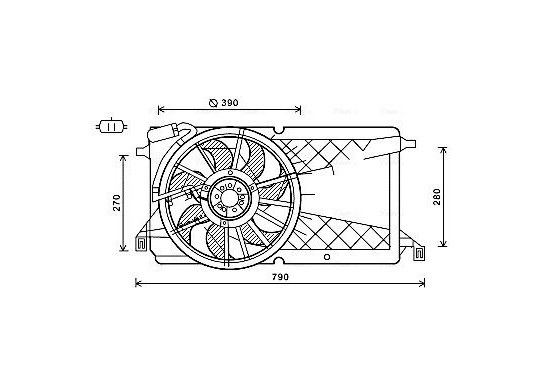 Koelventilator FD7566 Ava Quality Cooling