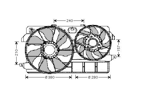 Koelventilator FD7535 Ava Quality Cooling