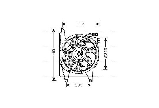 Koelventilator HY7517 Ava Quality Cooling