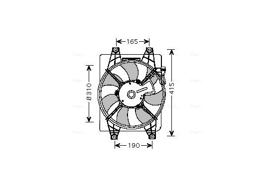 Koelventilator HY7523 Ava Quality Cooling