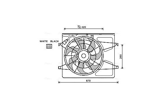 Koelventilator HY7530 Ava Quality Cooling