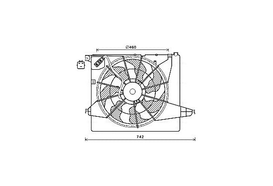 Koelventilator HY7561 Ava Quality Cooling