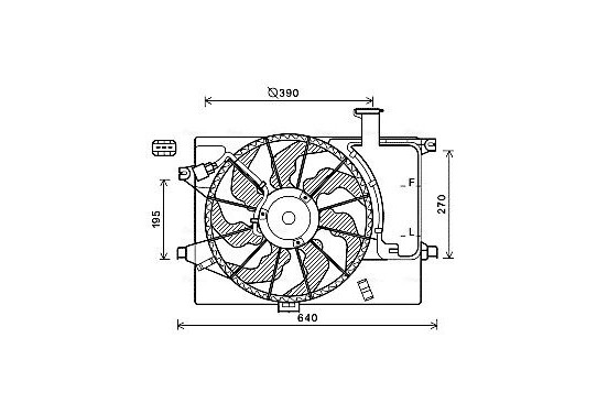 Koelventilator HY7567 Ava Quality Cooling