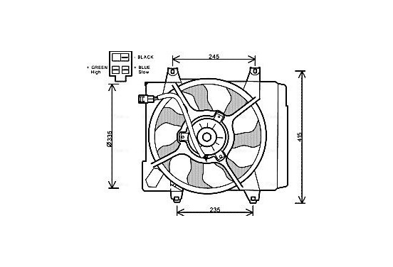 Koelventilator KA7521 Ava Quality Cooling