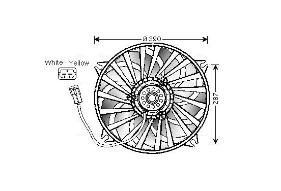 Koelventilator CN7526 Ava Quality Cooling