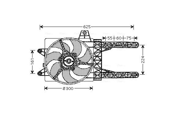 Koelventilator FT7285 Ava Quality Cooling