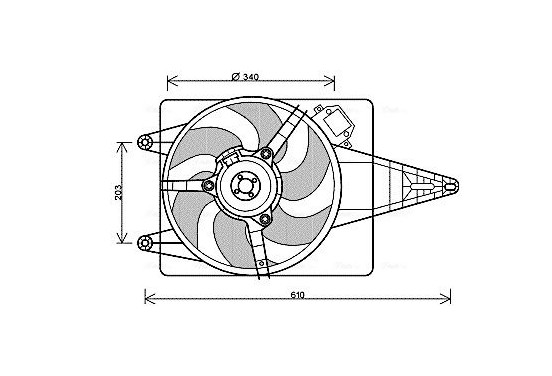 Koelventilator FT7546 Ava Quality Cooling