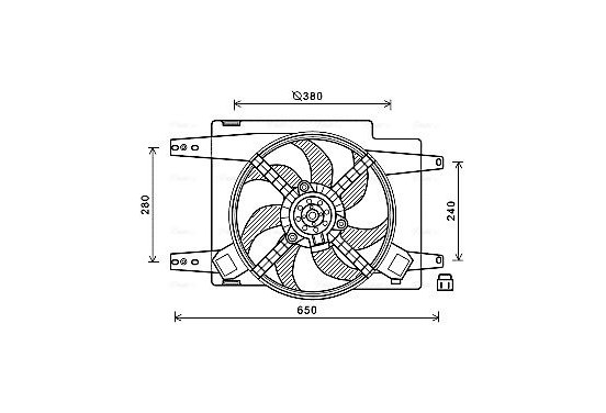 Koelventilator AL7522 Ava Quality Cooling