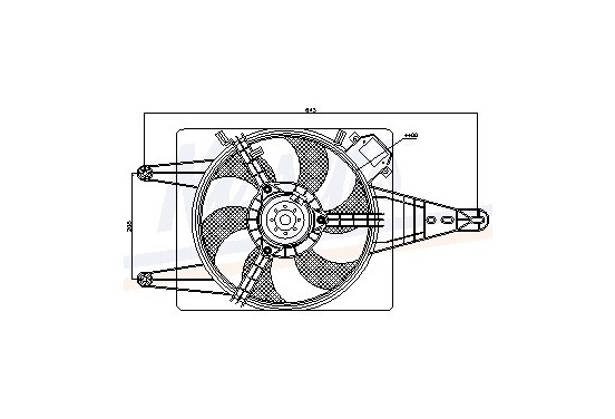 Koelventilator 85509 Nissens