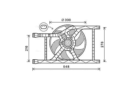 Koelventilator FT7593 Ava Quality Cooling