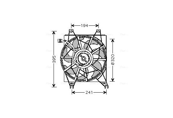 Koelventilator HY7502 Ava Quality Cooling