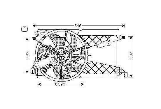 Koelventilator MZ7530 Ava Quality Cooling