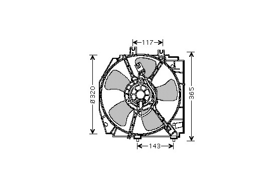 KADER + VENTILATOR  323 99 > 02 -AUTO 2732746 International Radiators