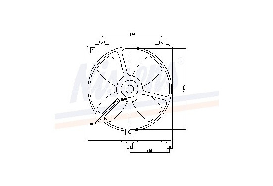 Koelventilator 85069 Nissens