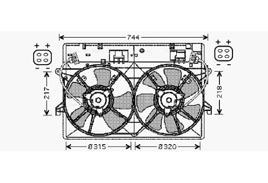 Koelventilator MZ7524 Ava Quality Cooling