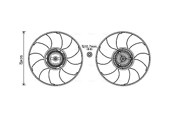 Koelventilator VNF332 Ava Quality Cooling