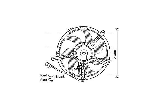 Koelventilator BW7534 Ava Quality Cooling