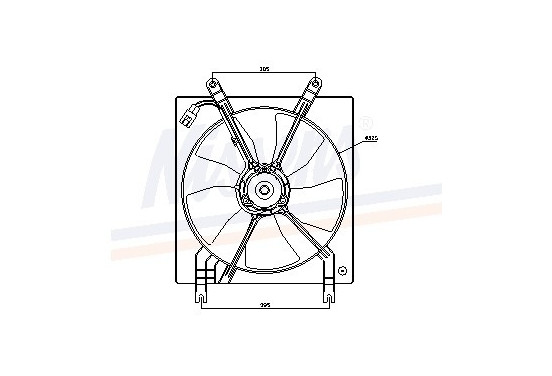 Koelventilator 85447 Nissens