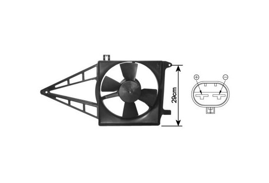 SCHROEFinclusief MOTOR(ACHTER RAD) +KADER 1,4 / 1,6  zonder AIRCO 3734747 International Radiators