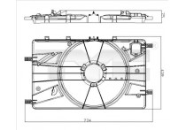 Houder, radiateurventilator