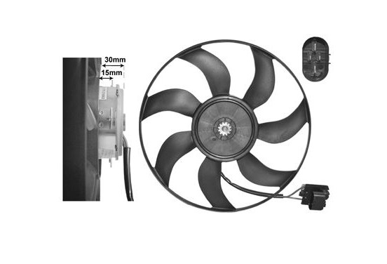 Koelventilator 3749744 International Radiators