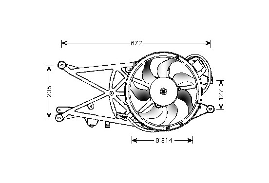 KOELVENTILATOR  Meriva 1.7 CDTi met AIRCO 3781751 International Radiators