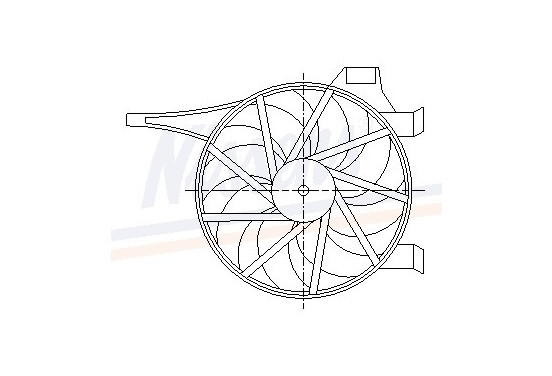 Koelventilator 85596 Nissens