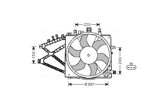 Koelventilator OL7521 Ava Quality Cooling