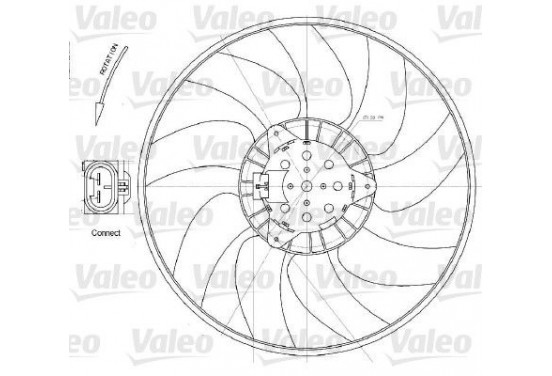 Koelventilator 696028 Valeo