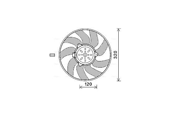 Koelventilator SB7504 Ava Quality Cooling