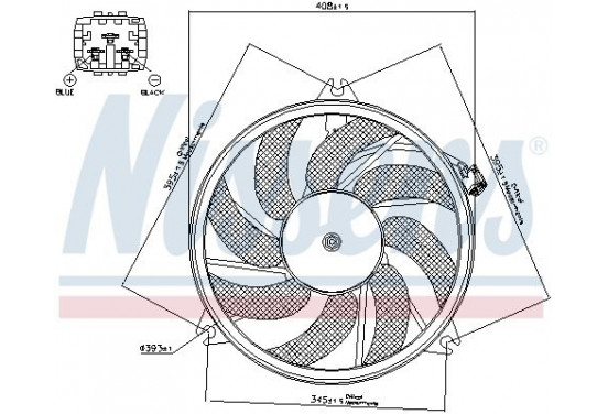 Koelventilator 85671 Nissens