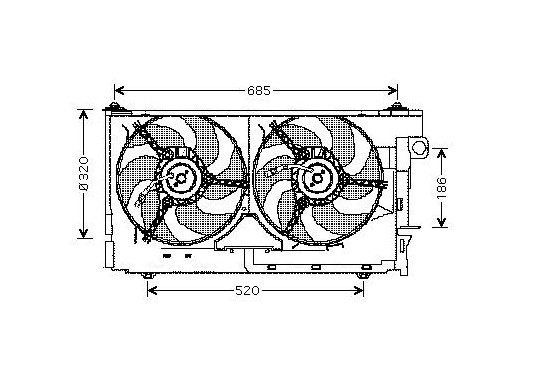 Koelventilator CN7518 Ava Quality Cooling