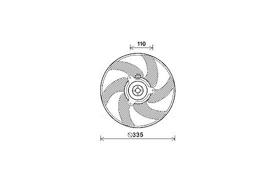 Koelventilator PE7551 Ava Quality Cooling