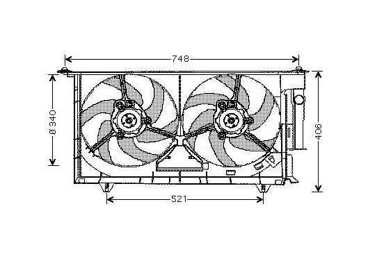 Koelventilator CN7525 Ava Quality Cooling