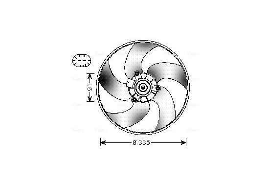 Koelventilator PE7553 Ava Quality Cooling