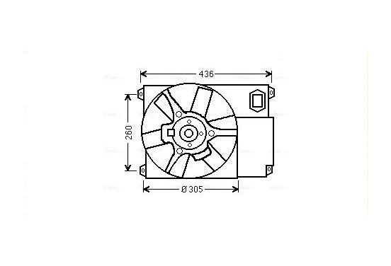 Koelventilator CN7541 Ava Quality Cooling