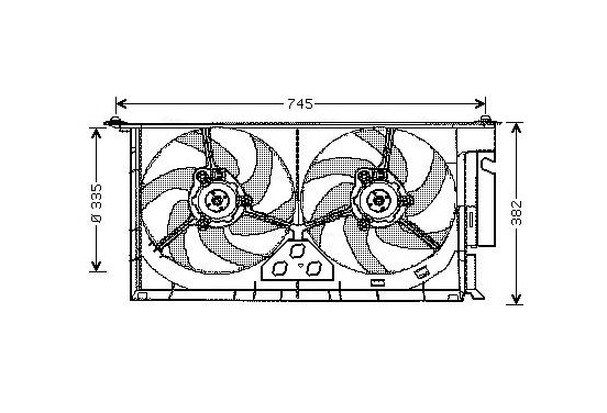 Koelventilator CN7543 Ava Quality Cooling