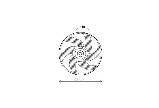 Koelventilator PE7552 Ava Quality Cooling