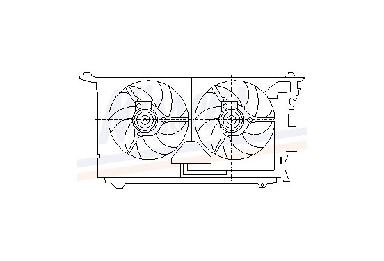 Koelventilator 85084 Nissens