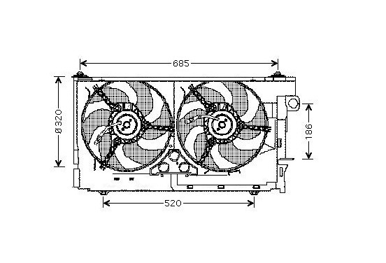 Koelventilator CN7516 Ava Quality Cooling